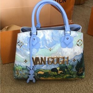 Louis Vuitton Van Gogh Artistic Satchel - Blue and Gold